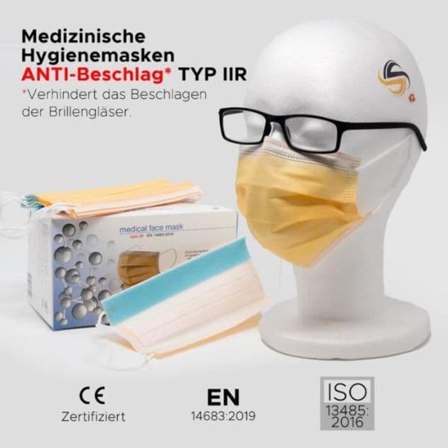 Anti-Fog Medizin-Chirurgenmaske TYP IIR