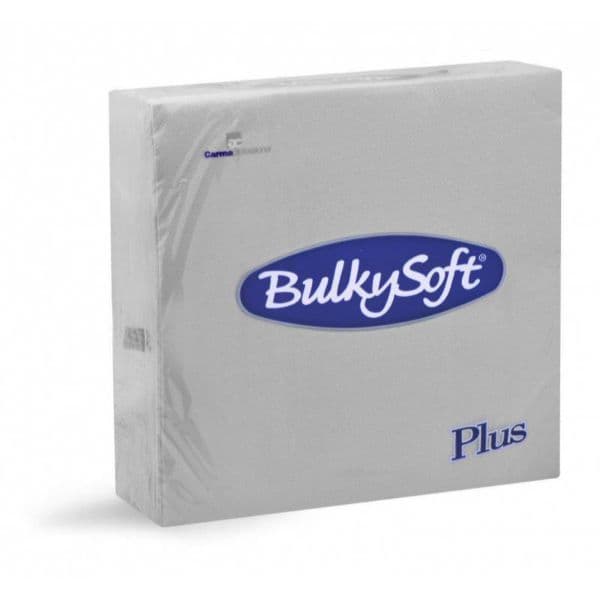 BulkySoft Table Top Servietten 100% Zellstoff 1/4-Falz grau