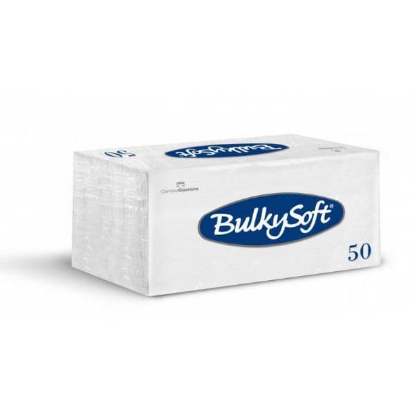 BulkySoft Table Top Servietten 100% Zellstoff 1/8-Falz weiss