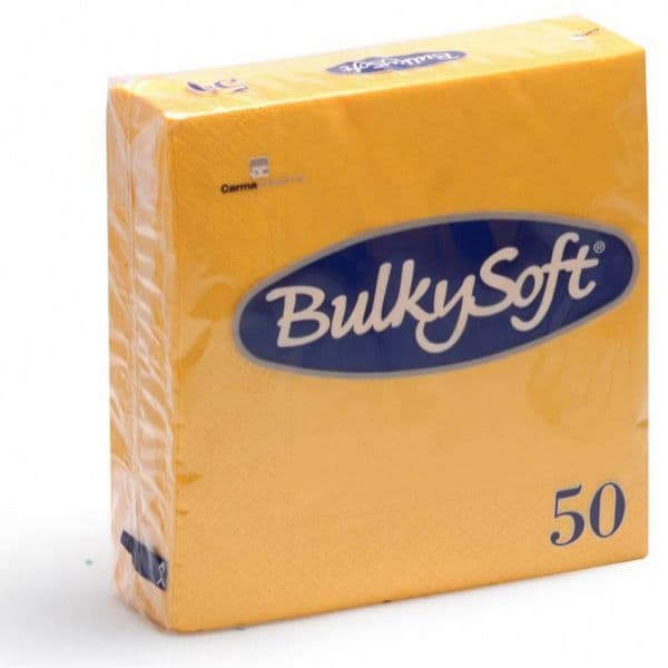 BulkySoft Table Top Servietten 100% Zellstoff 2-lagig gelb