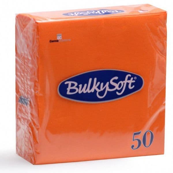 BulkySoft Table Top Servietten 100% Zellstoff 2-lagig orange