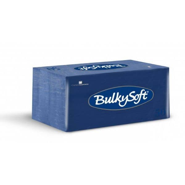 BulkySoft Table Top Servietten 100% Zellstoff 2-lagig 1/8-Falz blau