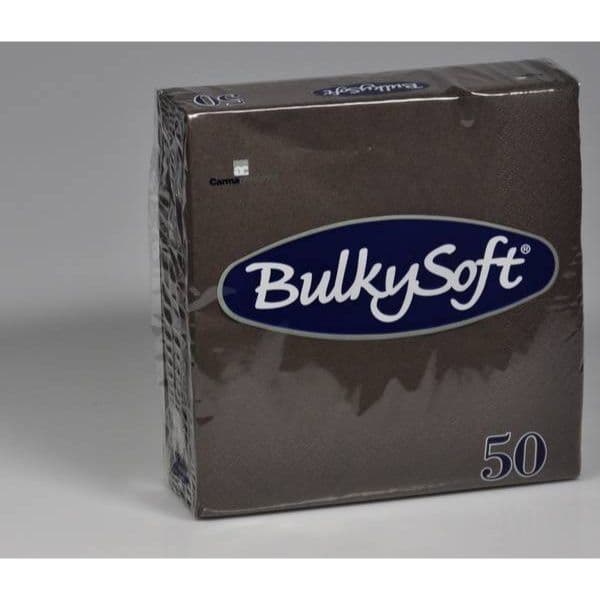 BulkySoft Table Top Servietten 100% Zellstoff 2-lagig braun
