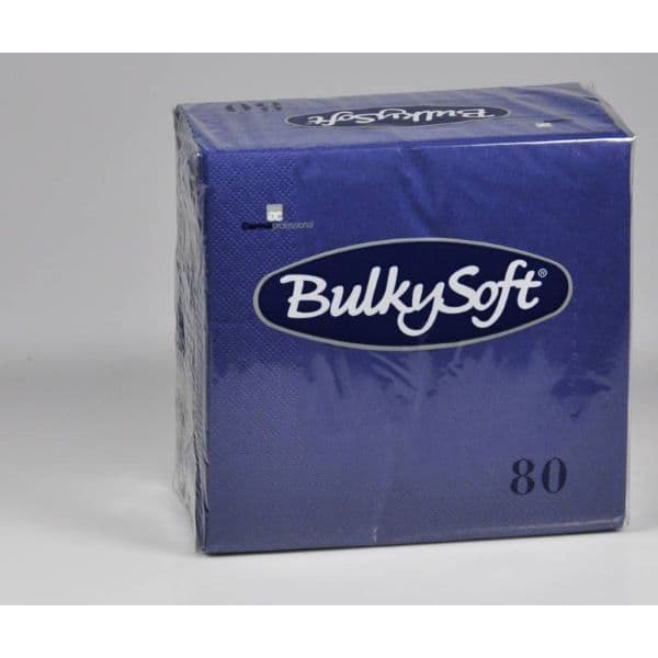 BulkySoft Table Top Servietten 100% Zellstoff 3-lagig blau