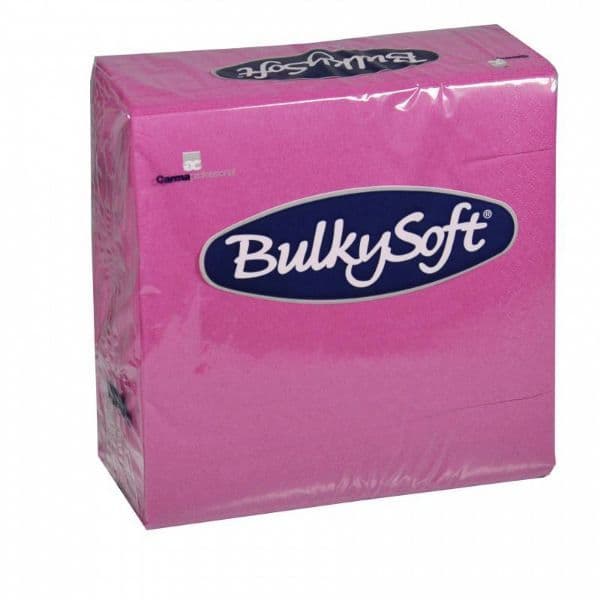 BulkySoft Table Top Servietten 100% Zellstoff 3-lagig fuchsia