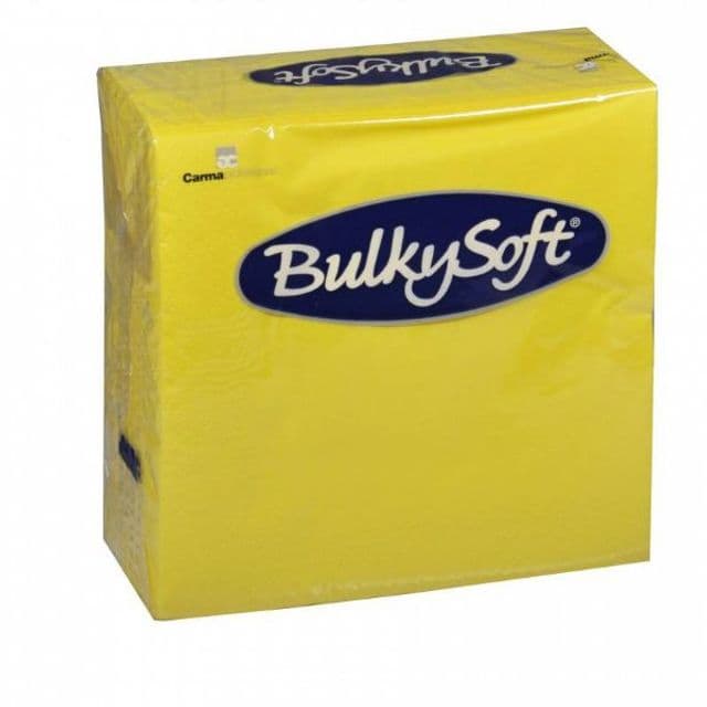 BulkySoft Table Top Servietten 100% Zellstoff 3-lagig limone