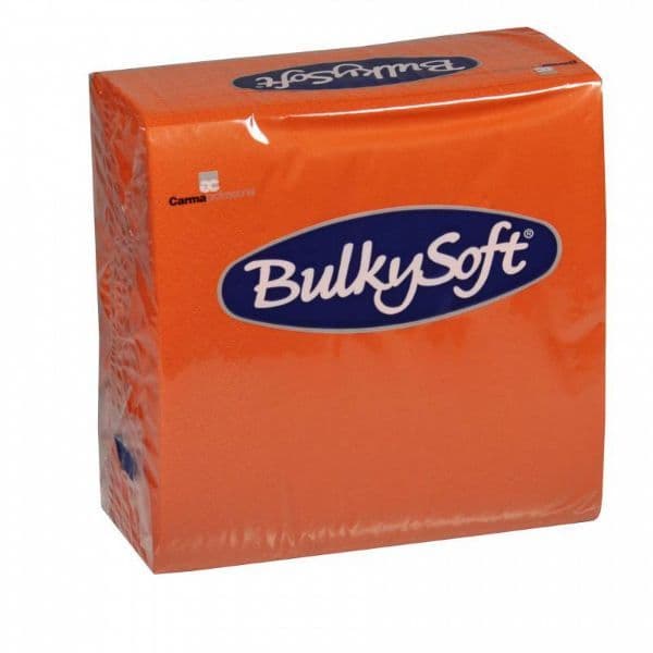 BulkySoft Table Top Servietten 100% Zellstoff 3-lagig orange