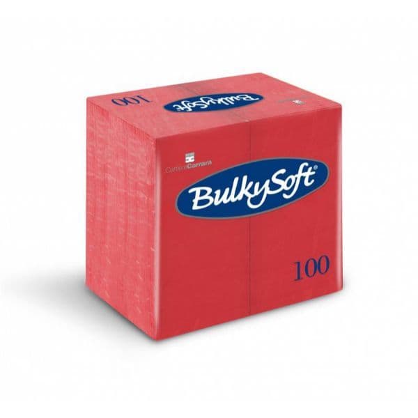 BulkySoft Table Top Servietten 100% rot