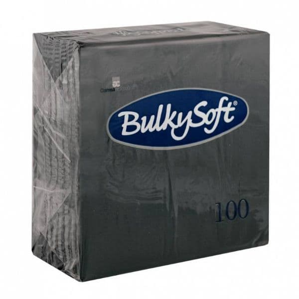 BulkySoft Table Top Servietten 100% schwarz