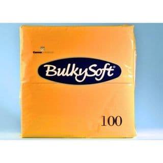 BulkySoft Table Top Servietten 100% Zellstoff 3-lagig 1/8-Falz gelb