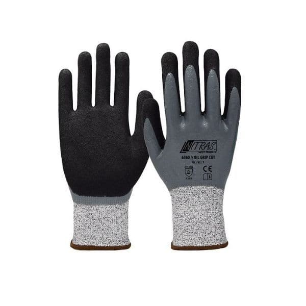 Schnittschutzhandschuhe Nitras 6360 Oil Grip Cut