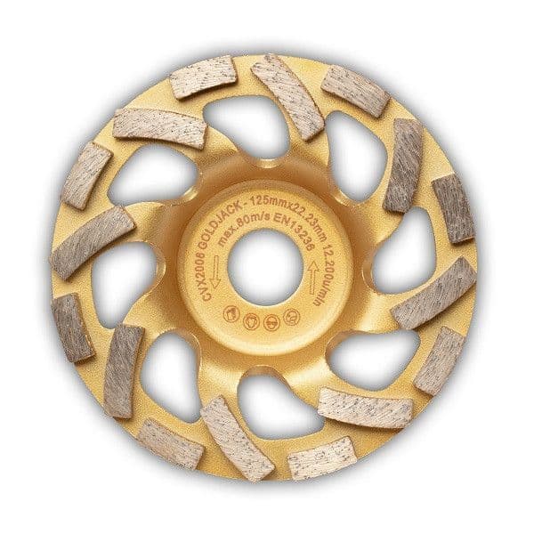 covex Diamant-Schleiftopf mit Fächerform Gold Jack