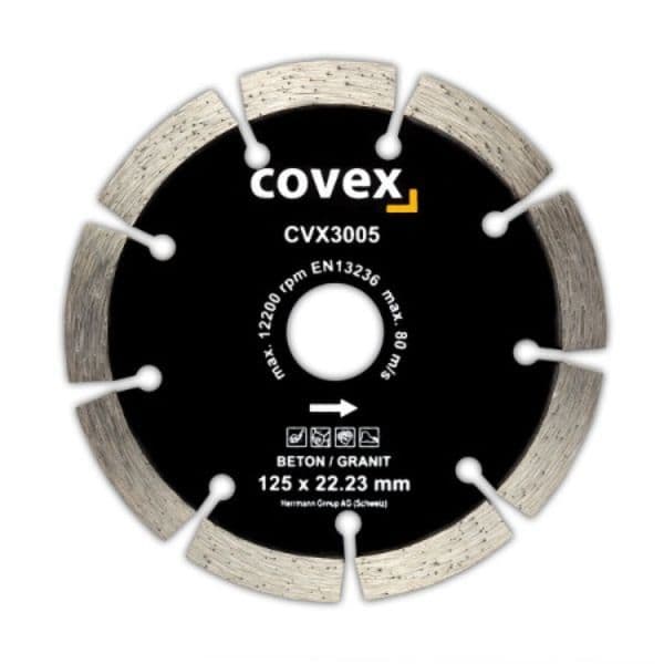 covex Diamant-Trennscheibe BETONGRANIT, 125mm x 22.23mm