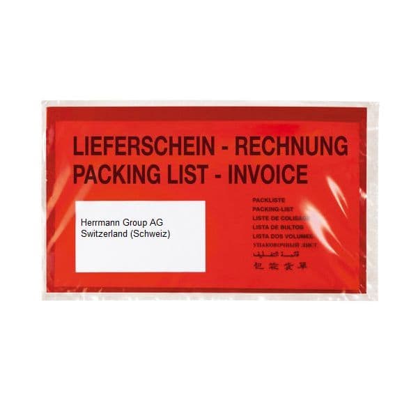 Dokumententaschen DIN Lang rot