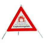 Signal-Pyramide Explosionsgefahr reflektierend