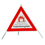 Signal-Pyramide Explosionsgefahr reflektierend