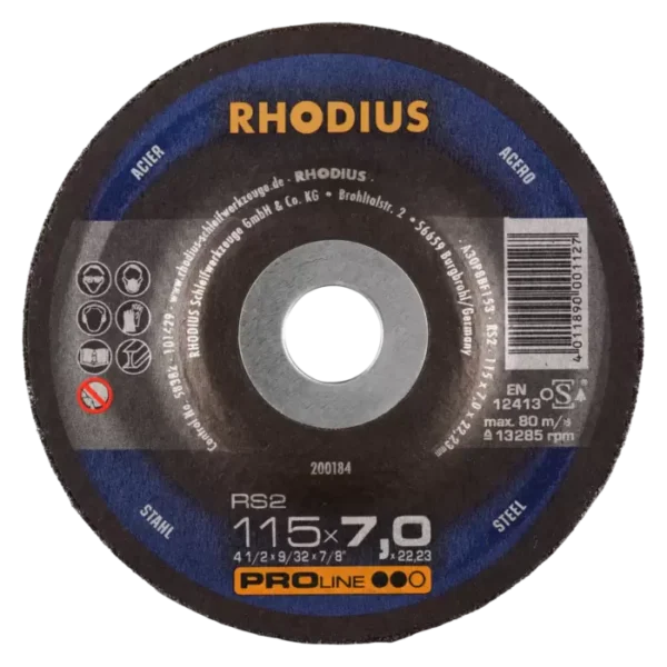 Ein leistungsstarker Freihand Winkelschleifer, der eine Schruppscheibe verwendet, um präzise Stahlarbeiten durchzuführen. Die Schruppscheibe entfernt effizient Material und ermöglicht eine glatte Oberflächenbearbeitung. Perfekt für professionelle Anwendungen im Anlagenbau, der Bauschlosserei und anderen Industriezweigen.