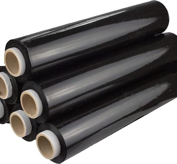Stretchfolie schwarz 500mm x 260lfm 23my