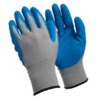 X-GRIP Feinstrickhandschuhe blau/grau