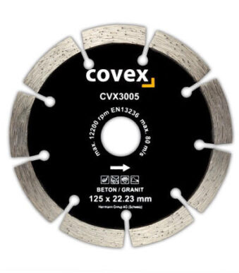 covex Diamant-Trennscheibe BETONGRANIT, 125mm x 22.23mm