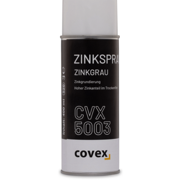 covex Zinkspray mattgrau 400ml - Entdecken Sie hochwertige Zinkgrundierung für zuverlässigen Rostschutz. Hoher Zinkanteil. Karton mit 12 Dosen. Preis inkl. VOC.